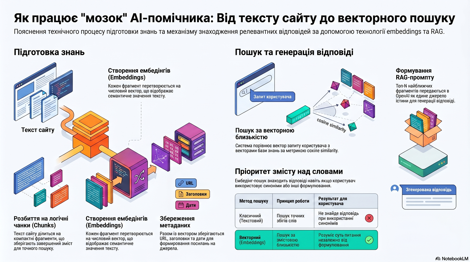 Принципи побудови асистента штучного інтелекту для сайта