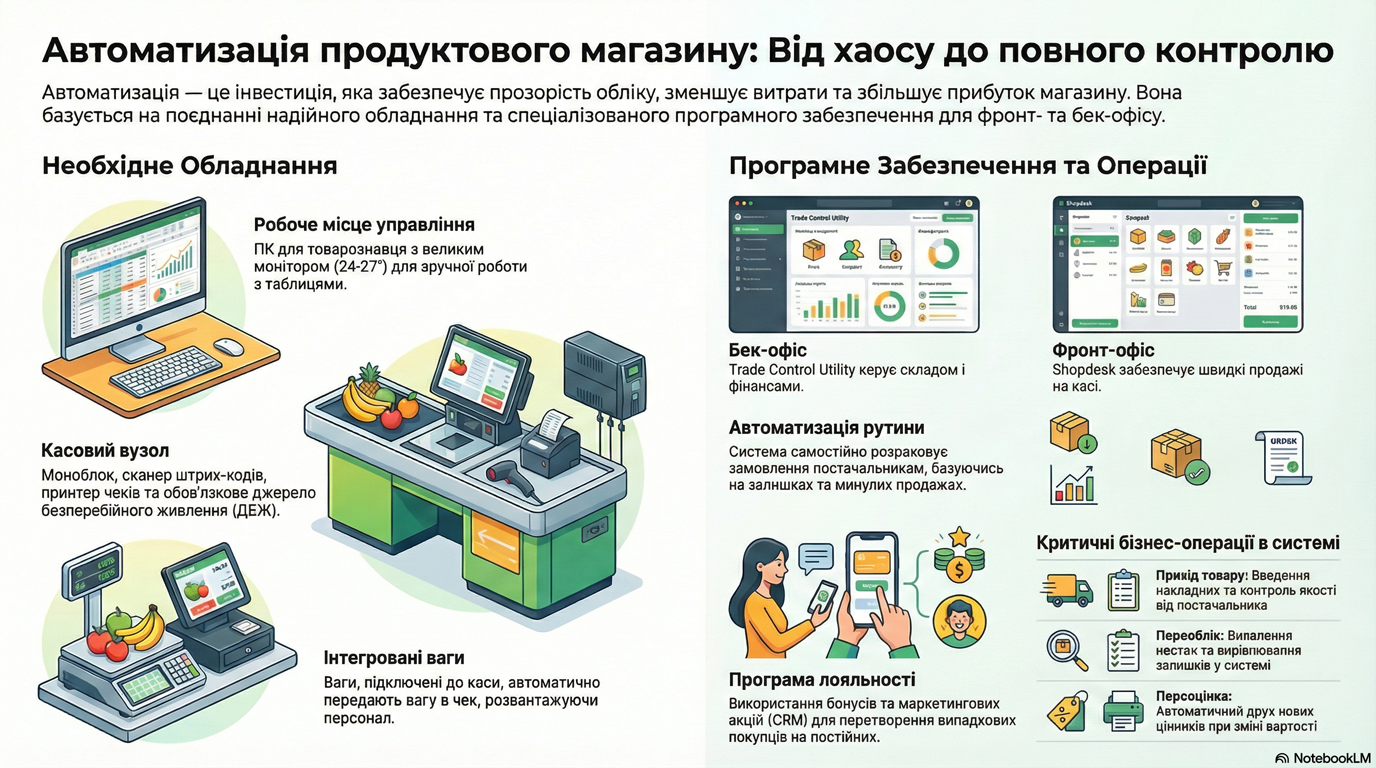 Автоматизація продуктового магазину