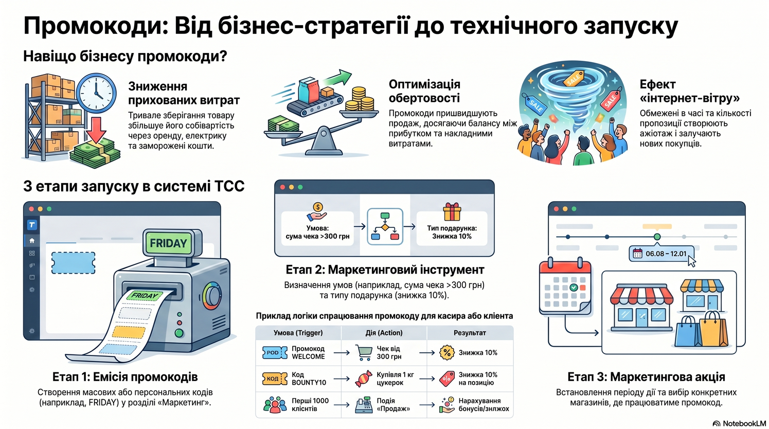Створення та застосування промокодів