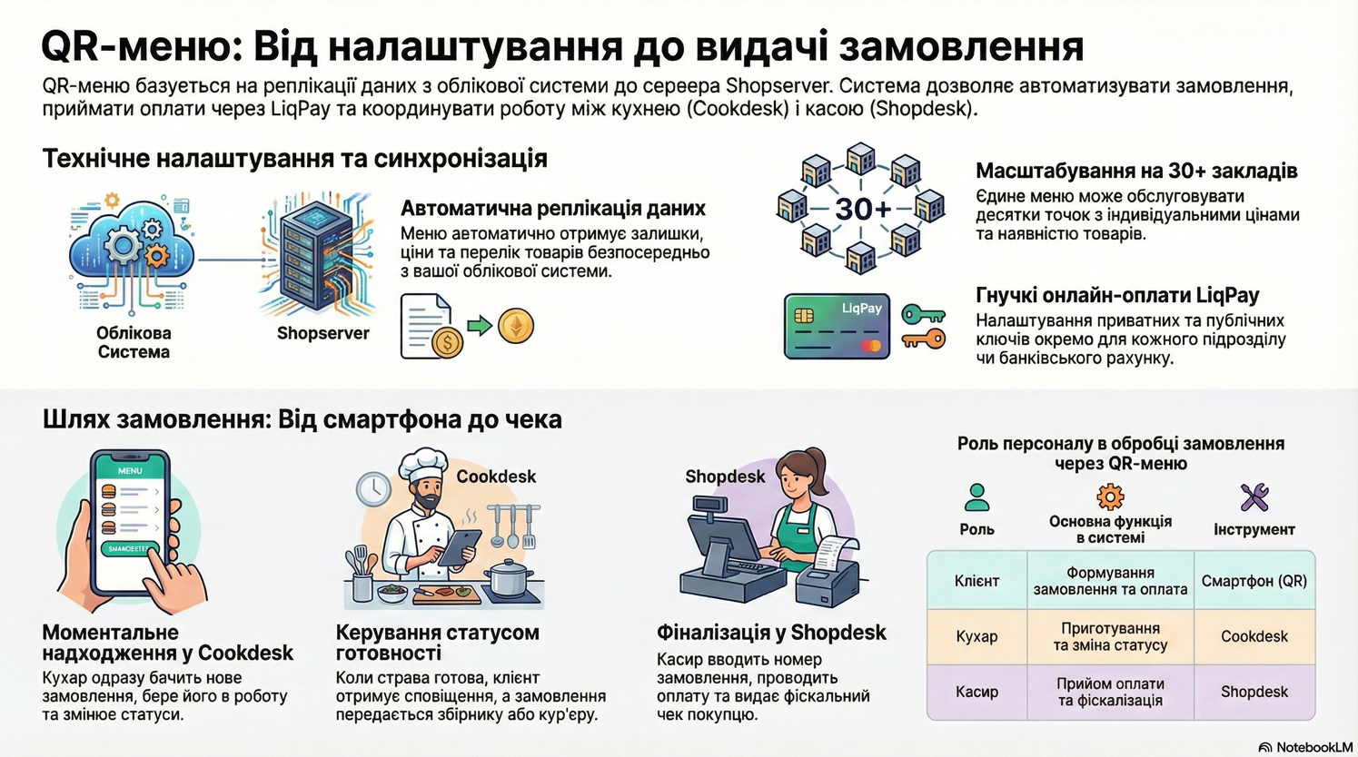 Схема запуску QR Меню