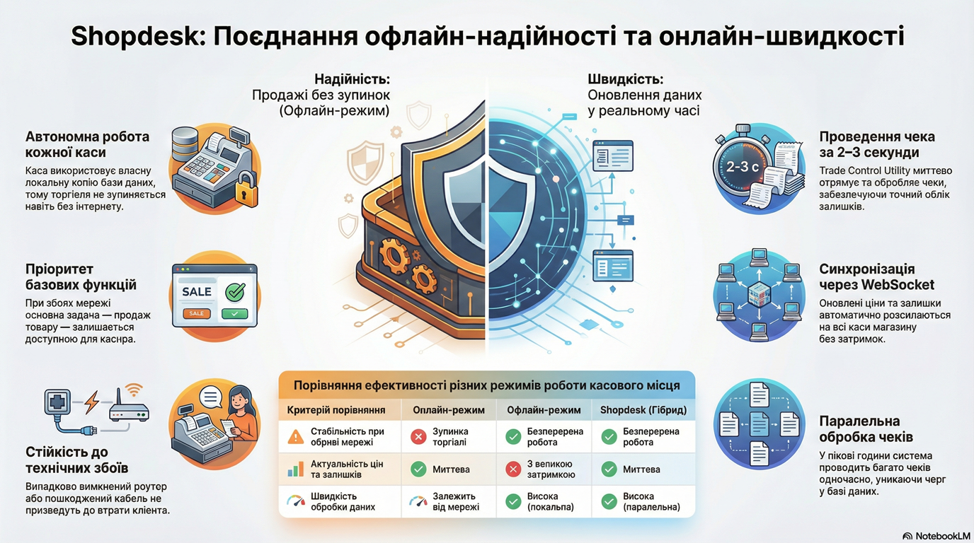 Shopdesk: Поєднання офлайн-надійності та онлайн-швидкості