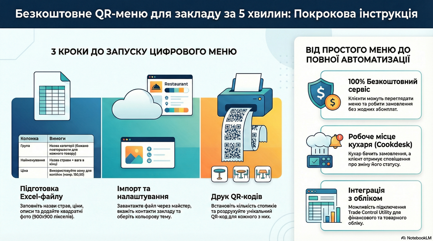 Безкоштовне QR Меню за 5 хвилин